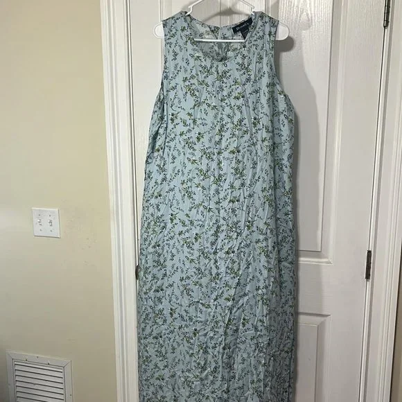 fitted lace wedding dress Women's Denim Corset Style Padded Maxi Dress Blue / L main image 1